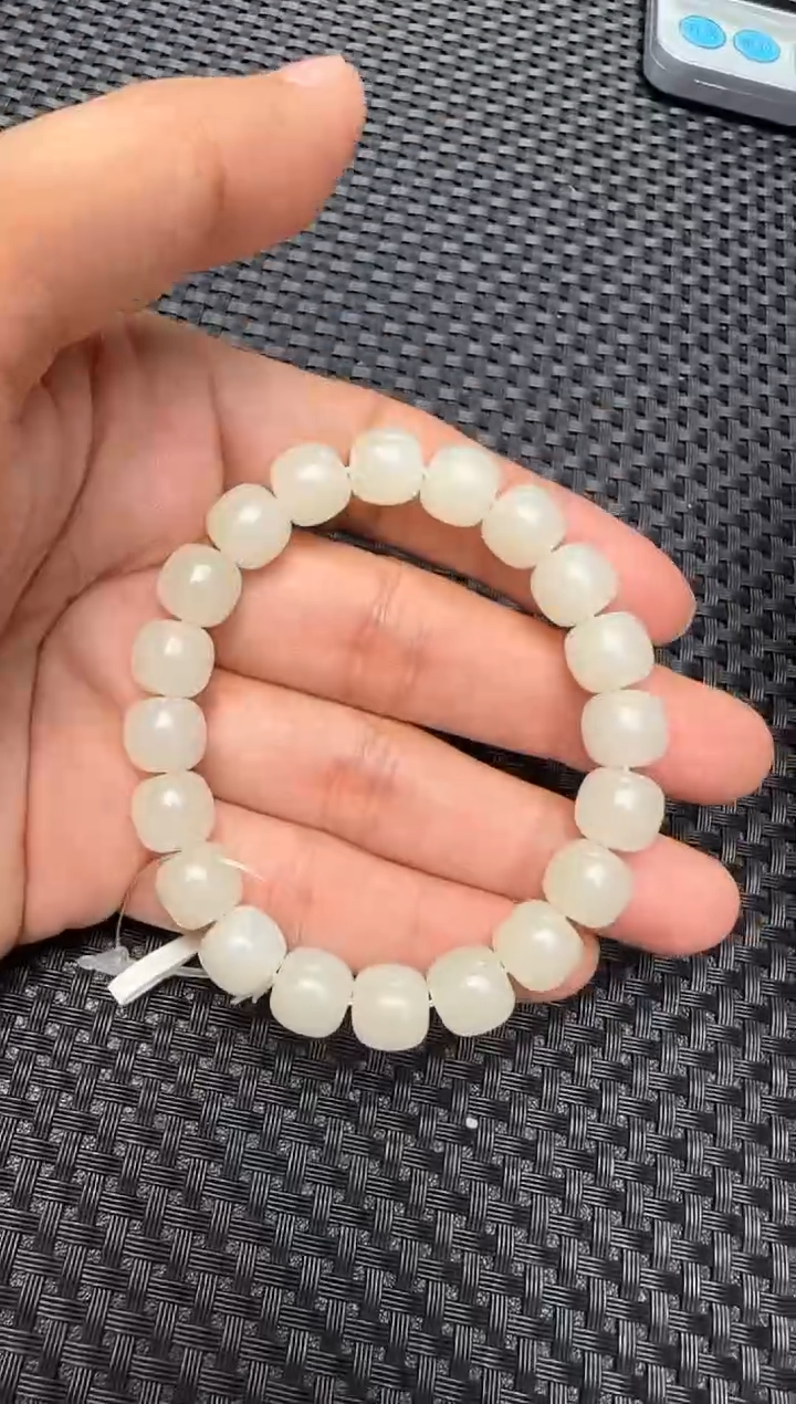 未镶嵌手串和田玉l*h天泰手串卡9x10