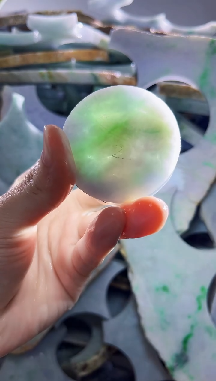 裸石翡翠缅甸翡翠A货文3502