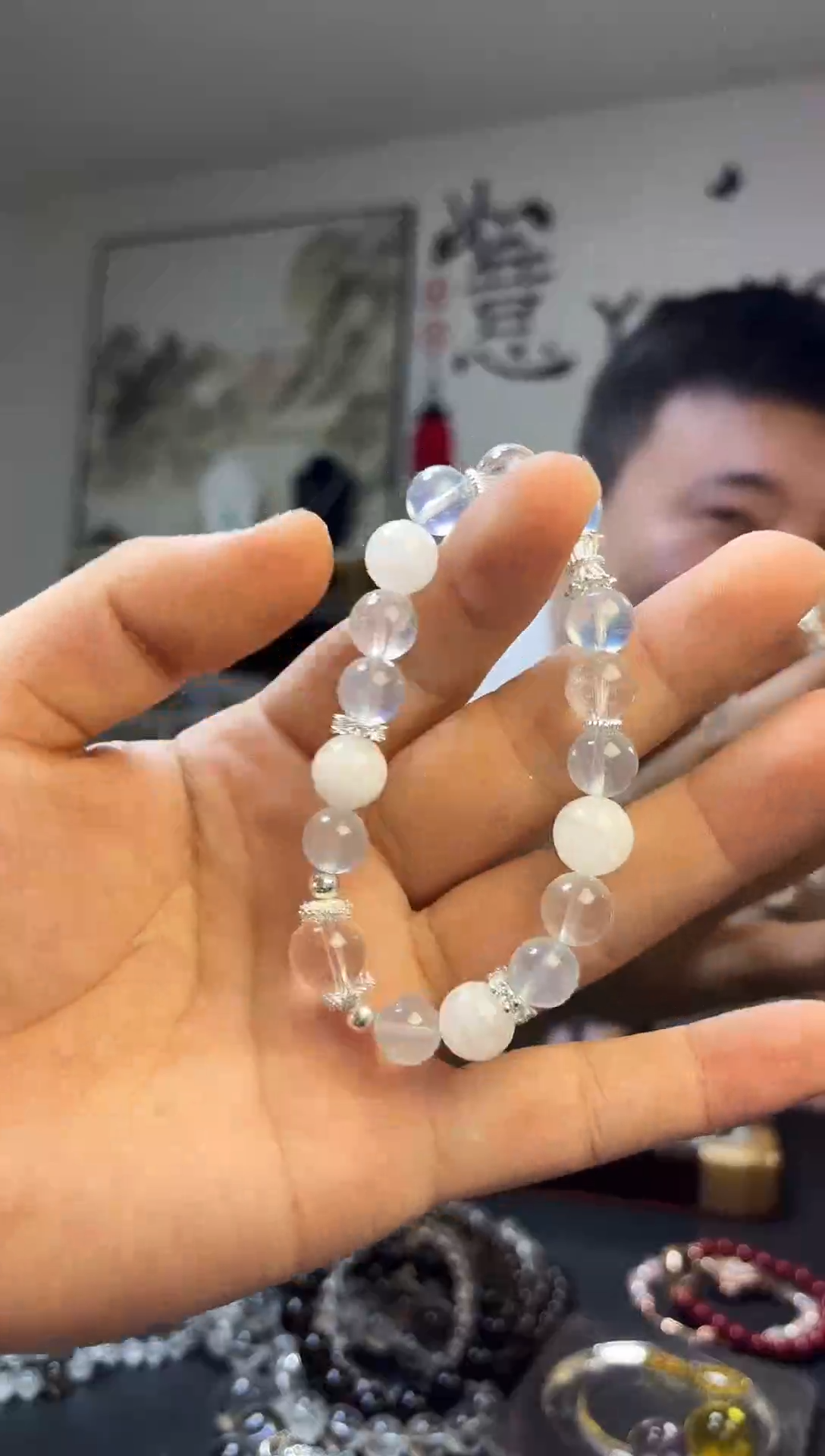 未镶嵌手链烟晶手串