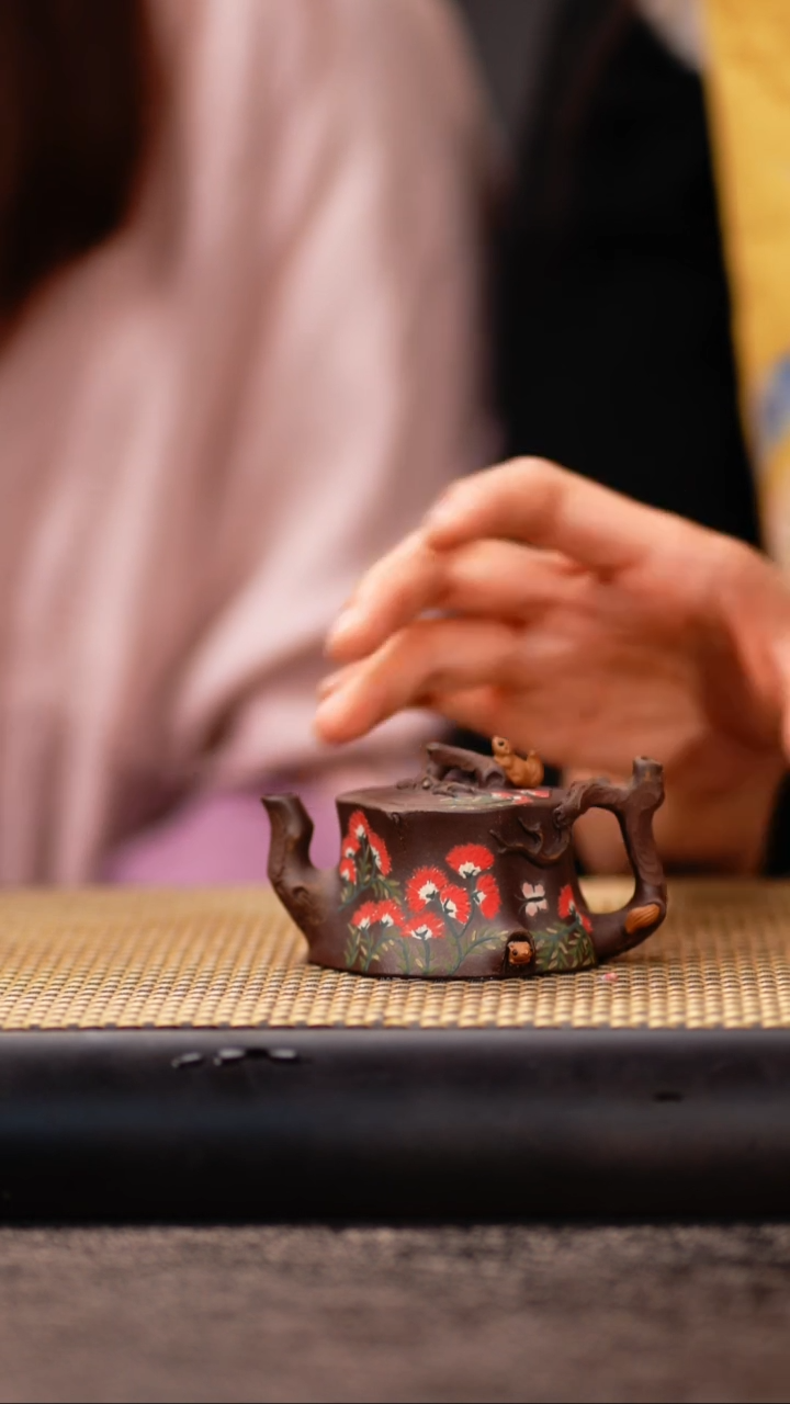 XS65紫泥松鼠合欢小桩