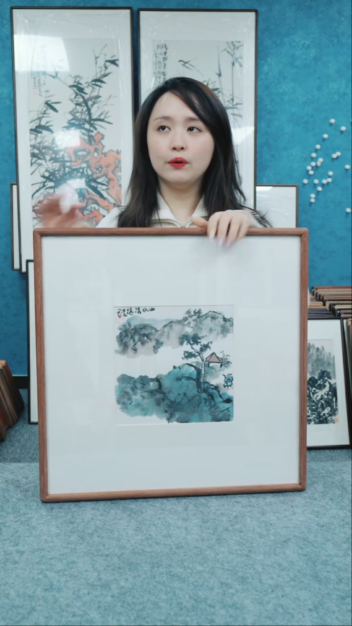 【闪购商品】国画50*50本土老师山水