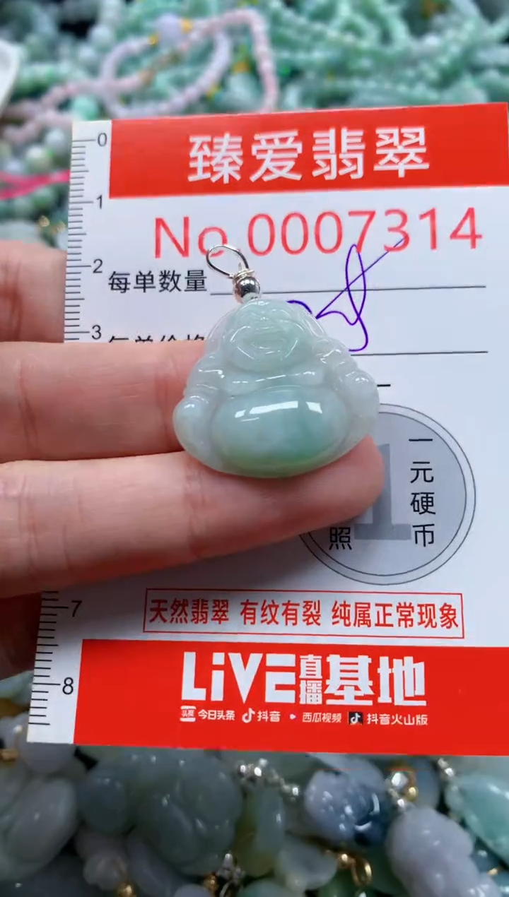 翡翠未镶嵌吊坠(不含链)7314