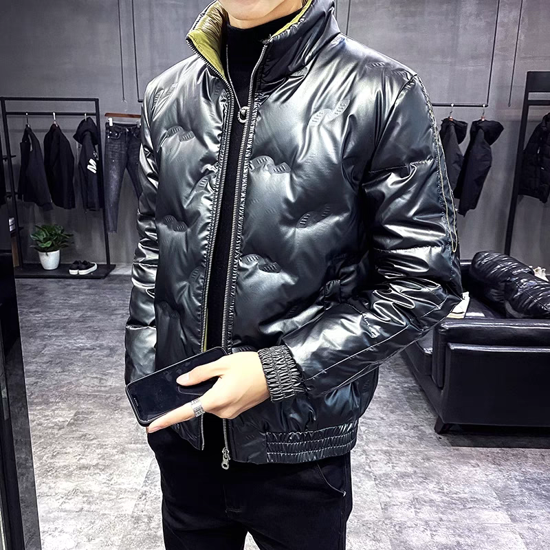 冬季新款男女同款防风防水保暖压胶羽绒服-9001