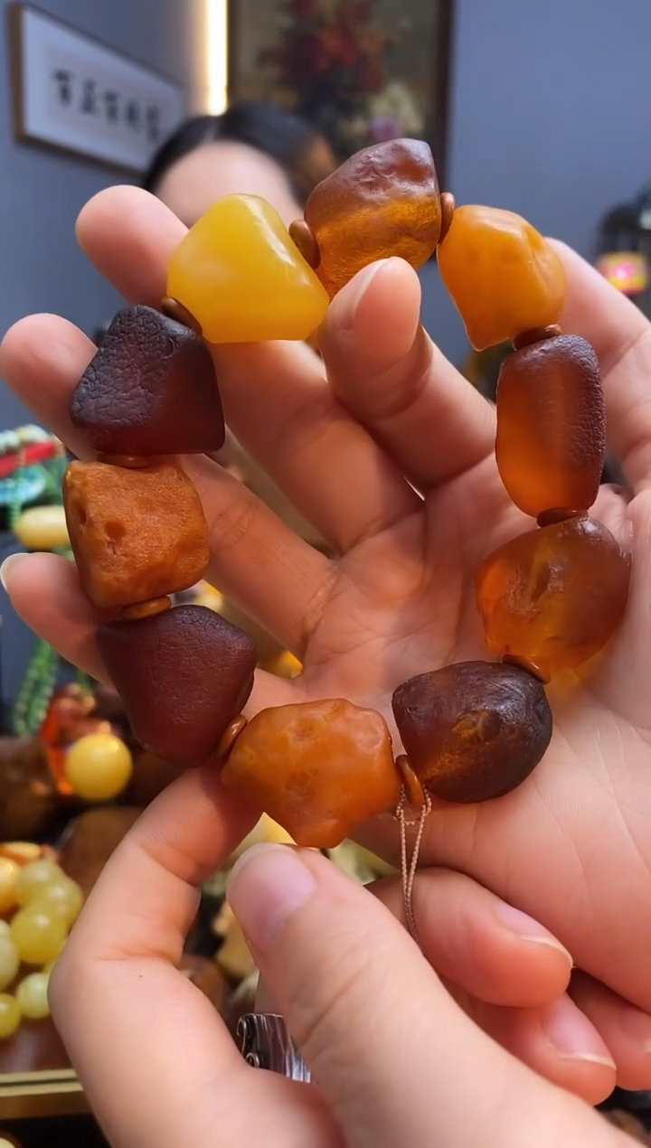 手链琥珀未镶嵌手串