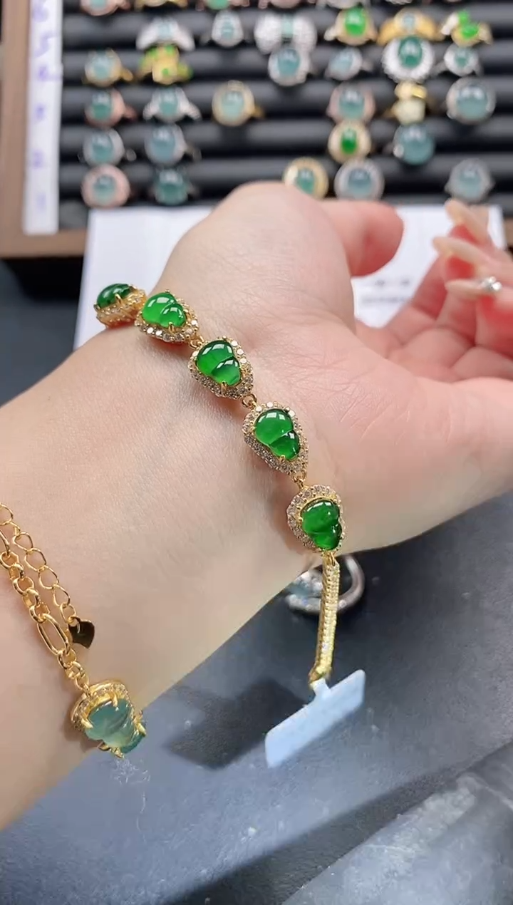 银S925镶嵌戒指翡翠51511