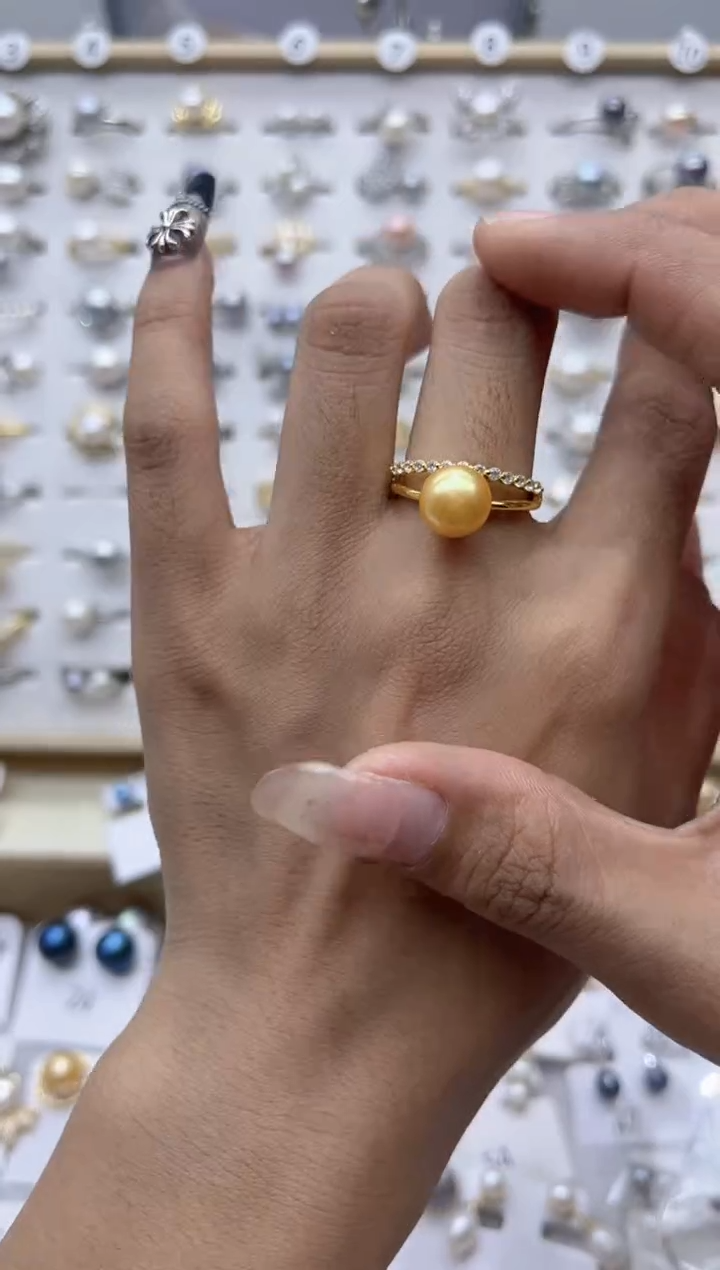 【闪购商品】淡水珍珠戒指合金81