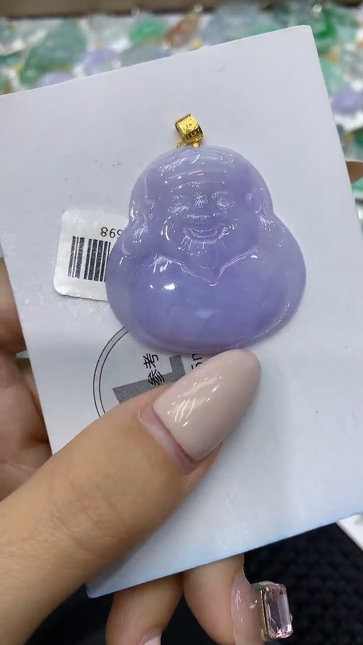 颈饰18K金镶嵌翡翠111111111111