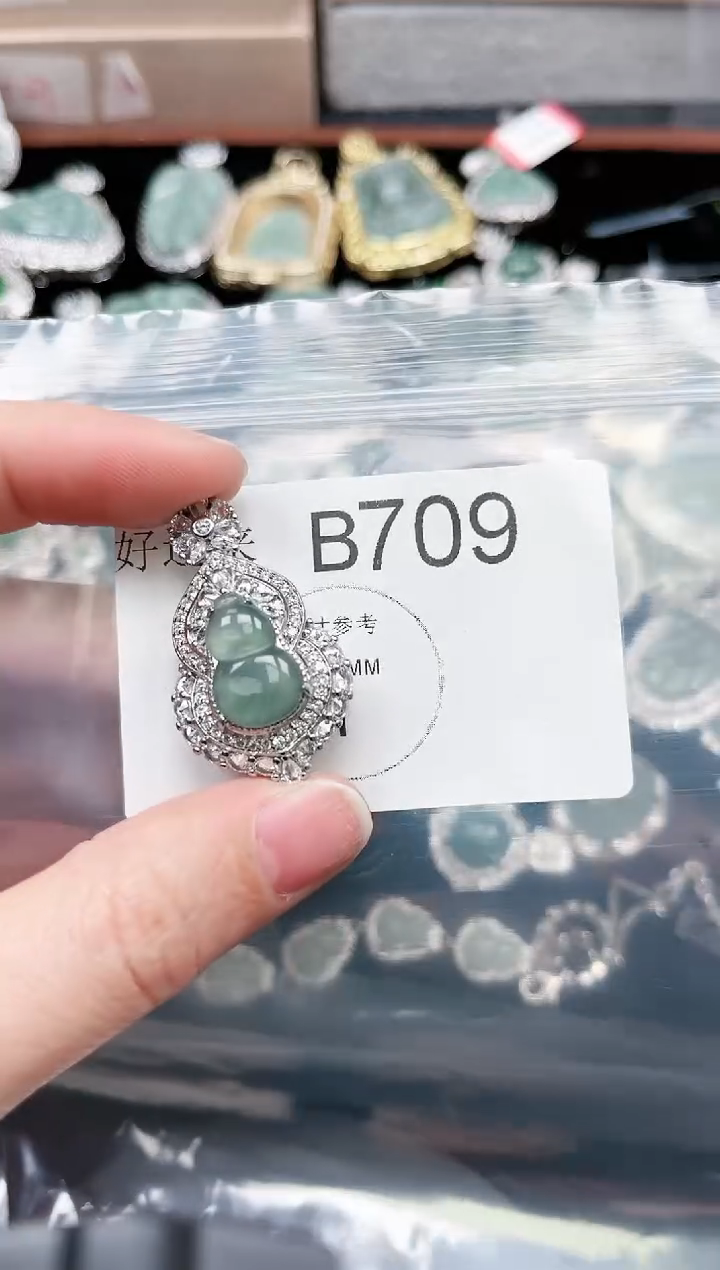 【闪购商品】翡翠颈饰未镶嵌709赠皮绳