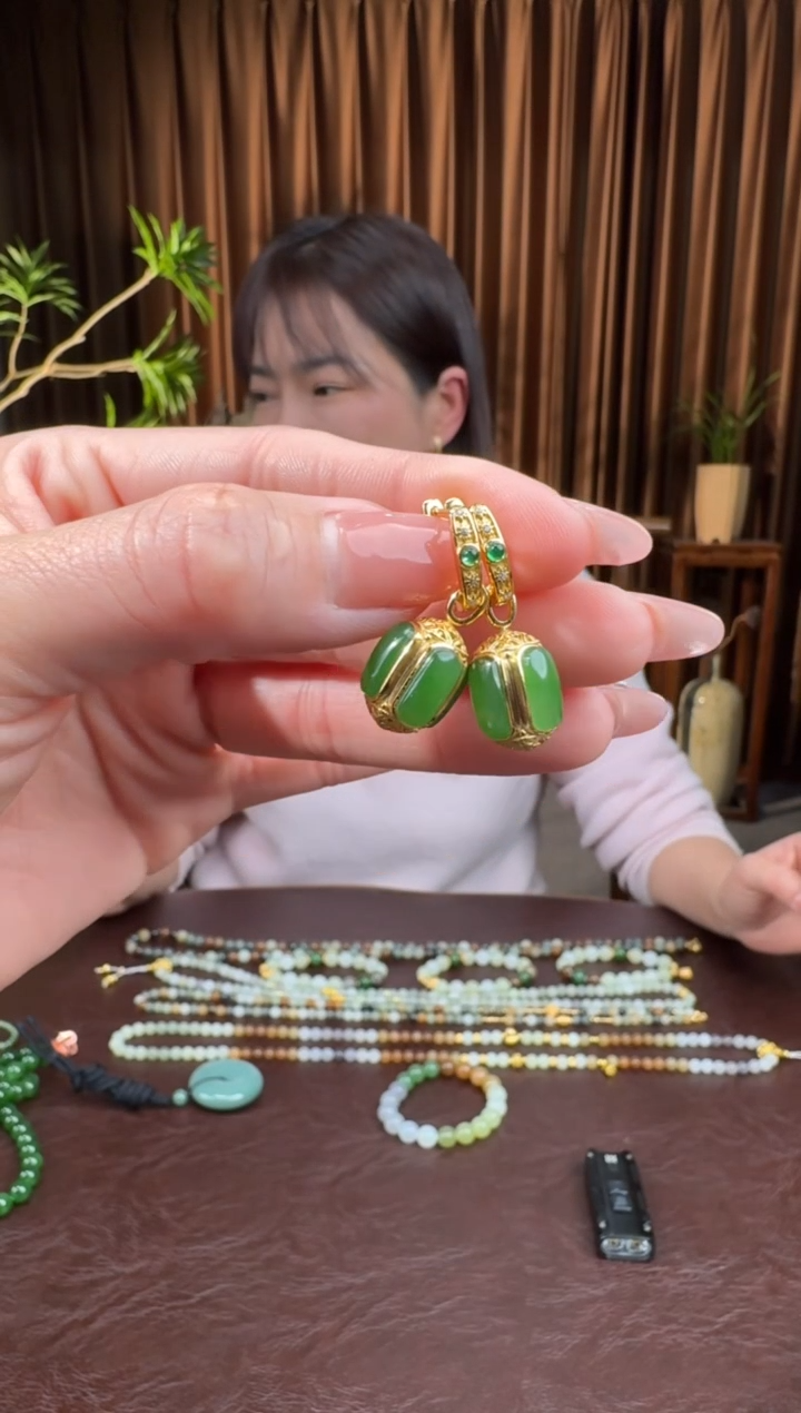 颈饰银S925镶嵌和田玉12赵乐12.3多样性拍一发一