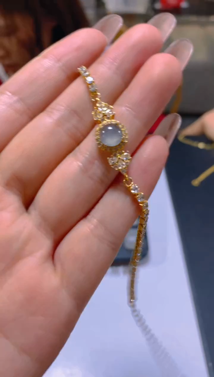 未镶嵌手链翡翠多样性发一