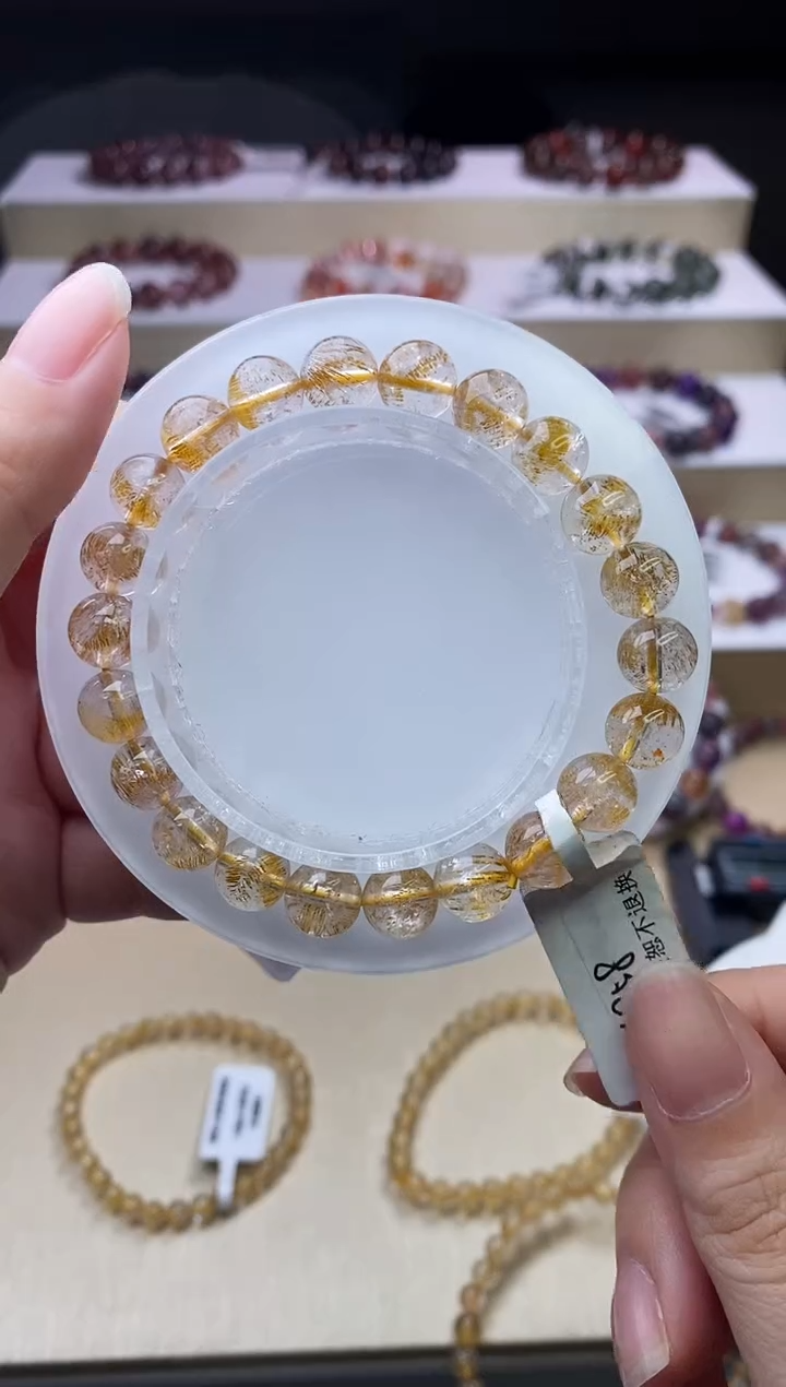 【闪购商品】水晶手链未镶嵌黄金超七8m+