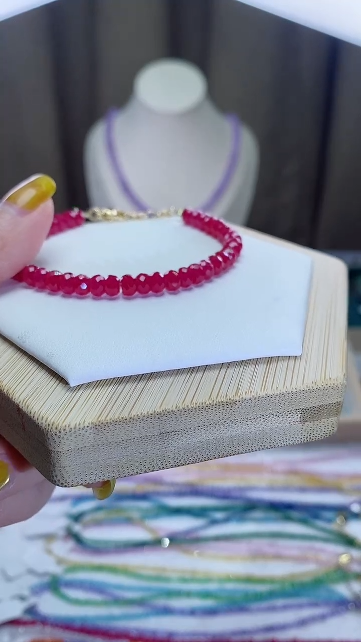 【闪购商品】红宝石手链14K金镶嵌诗宁甄选珠宝SYZB61