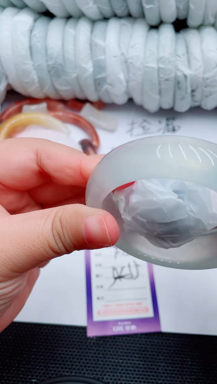 石英质玉手镯未镶嵌F152-54-55