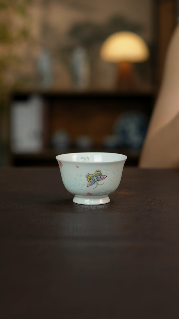 杯景德镇陶瓷杯碗柴烧多人