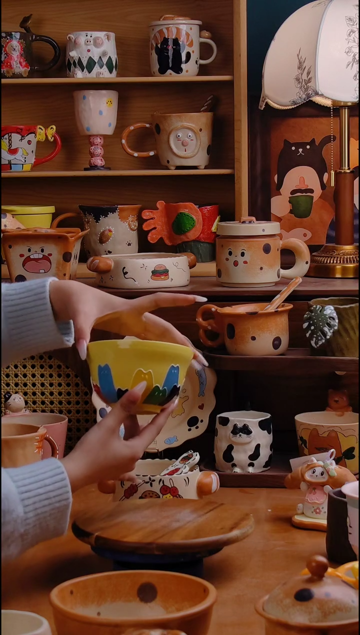 摆件陶景德镇原创手工陶瓷