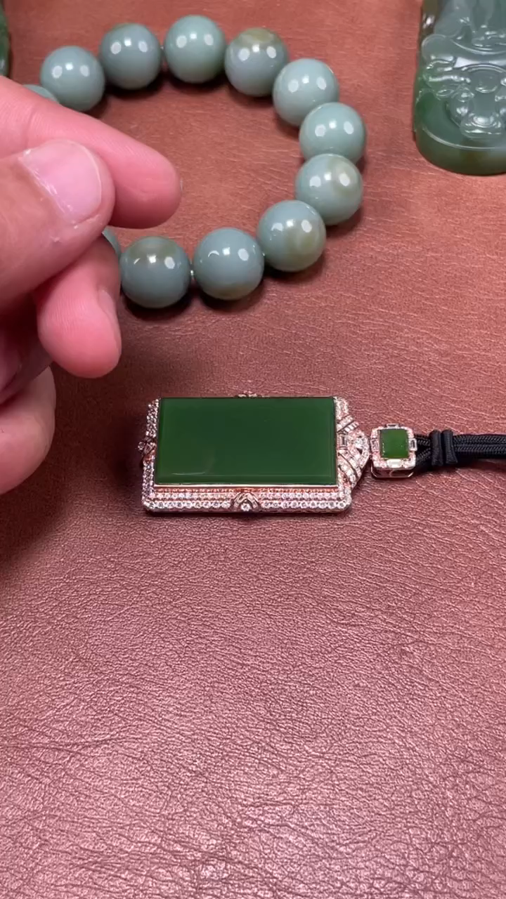 和田玉未镶嵌颈饰BL5.28多样性拍一发一1