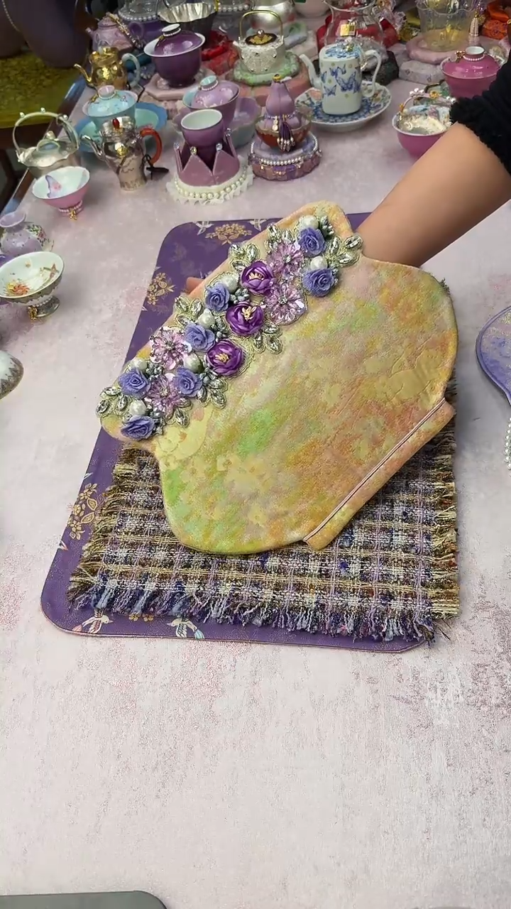 67紫色花瓶茶席 