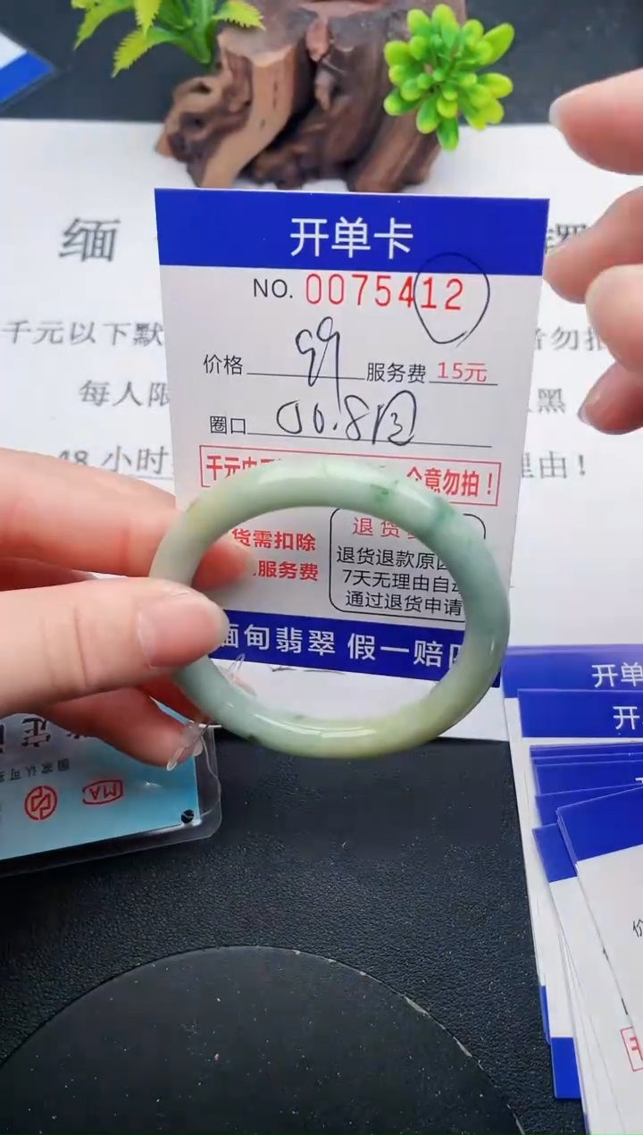 【闪购商品】翡翠手镯未镶嵌12天然翡翠A货