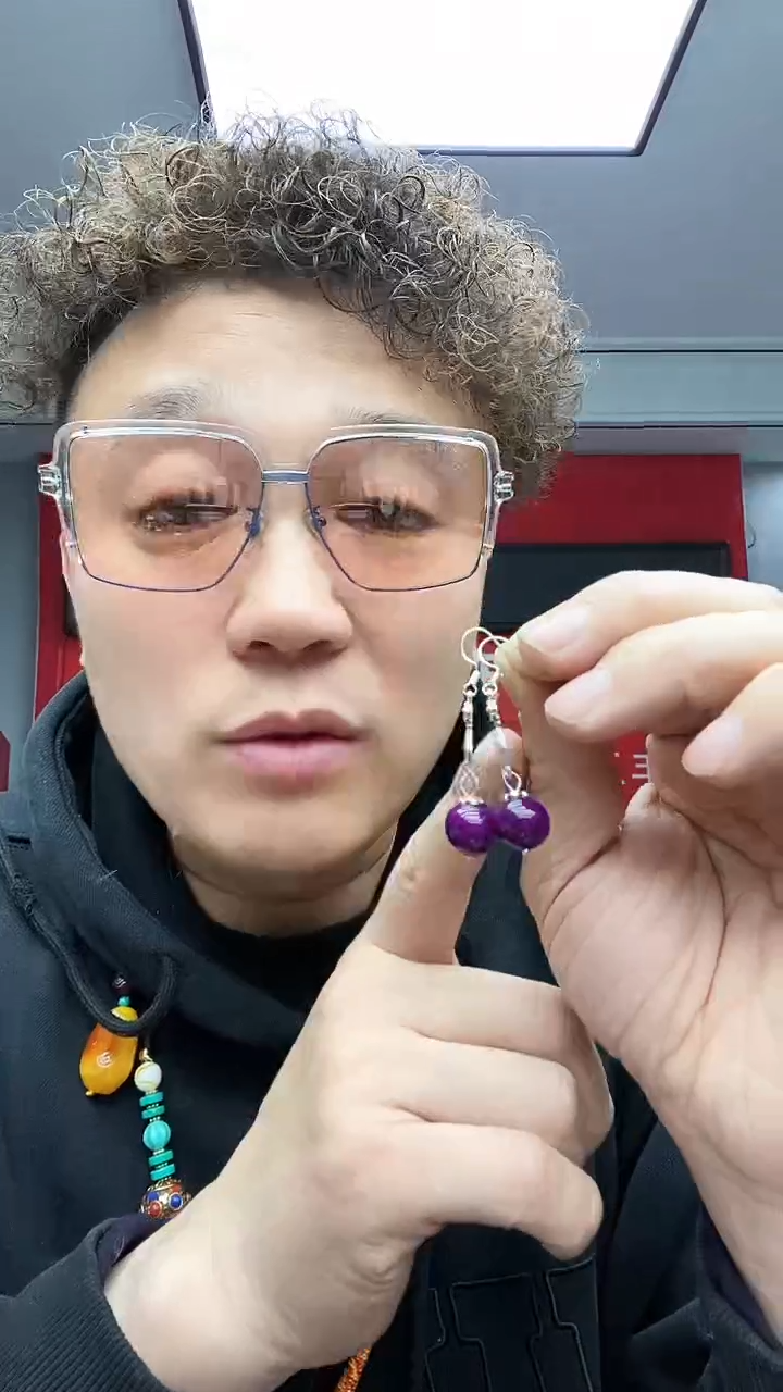 【闪购商品】苏纪石（舒俱来）耳饰银S925镶嵌A57 耳饰