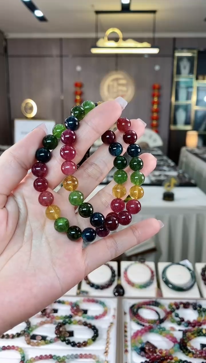 【闪购商品】碧玺单圈手串9mm+未镶嵌（多样性发一条）hon