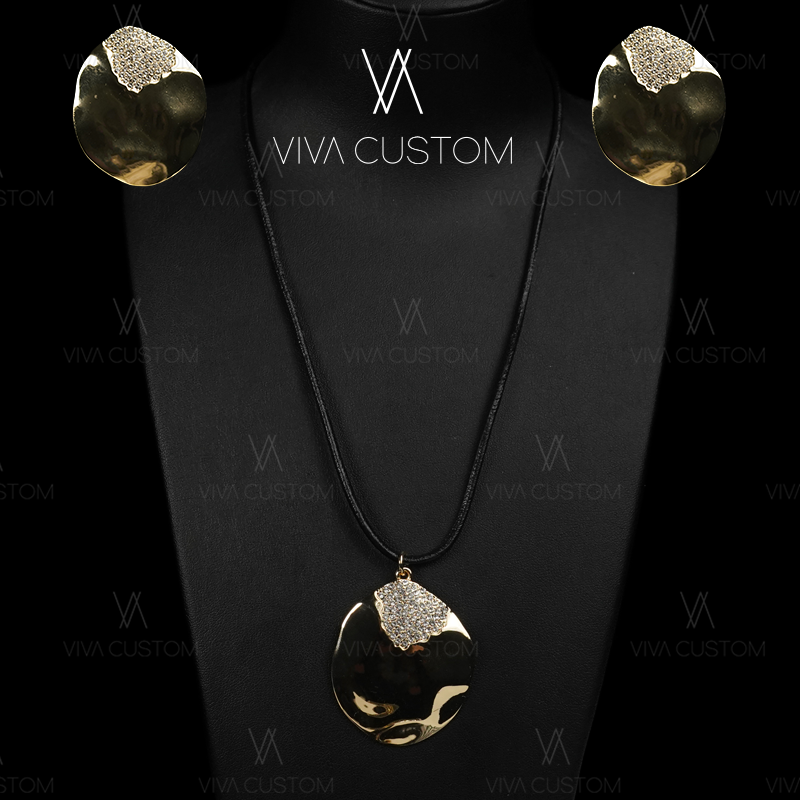 铜合金合成锆石耳饰 小众设计系列 欧美金属几何不规则镶嵌套装