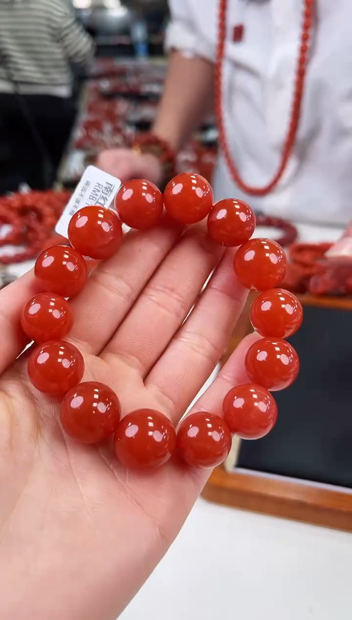 【闪购商品】南红玛瑙冰红手串15-16+未镶嵌一个/条