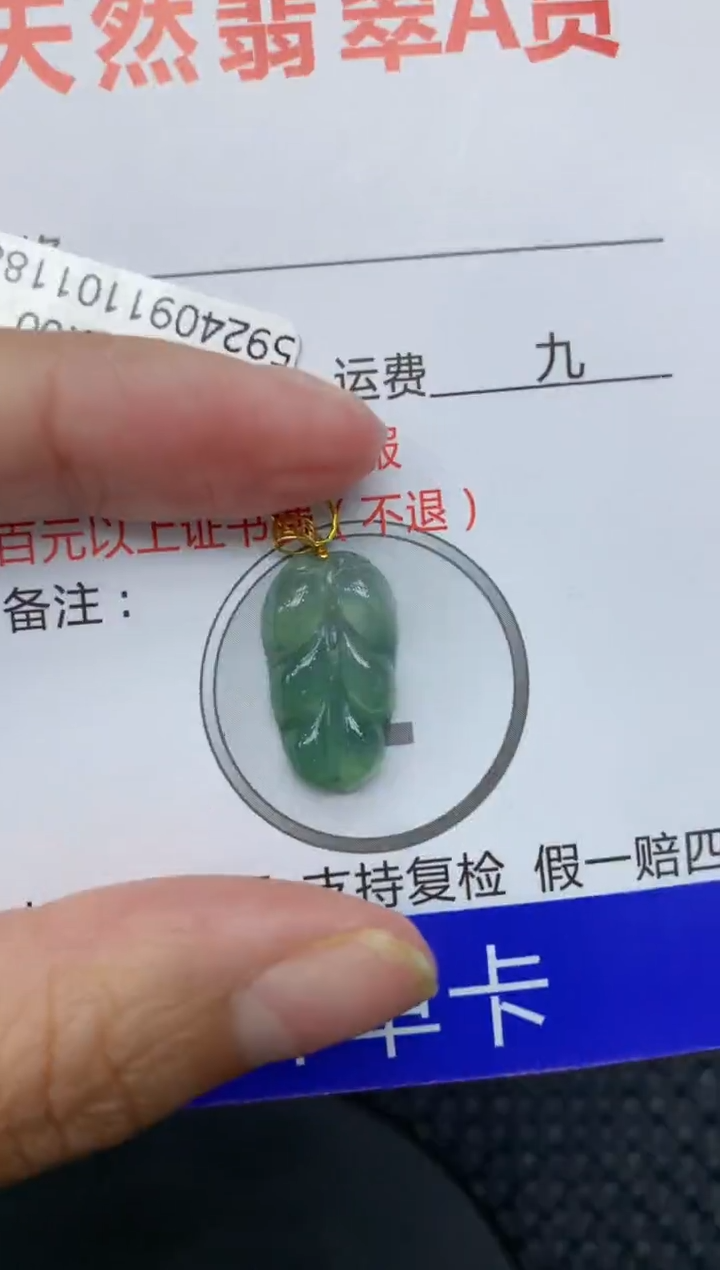 【闪购商品】翡翠颈饰18K金镶嵌111111111