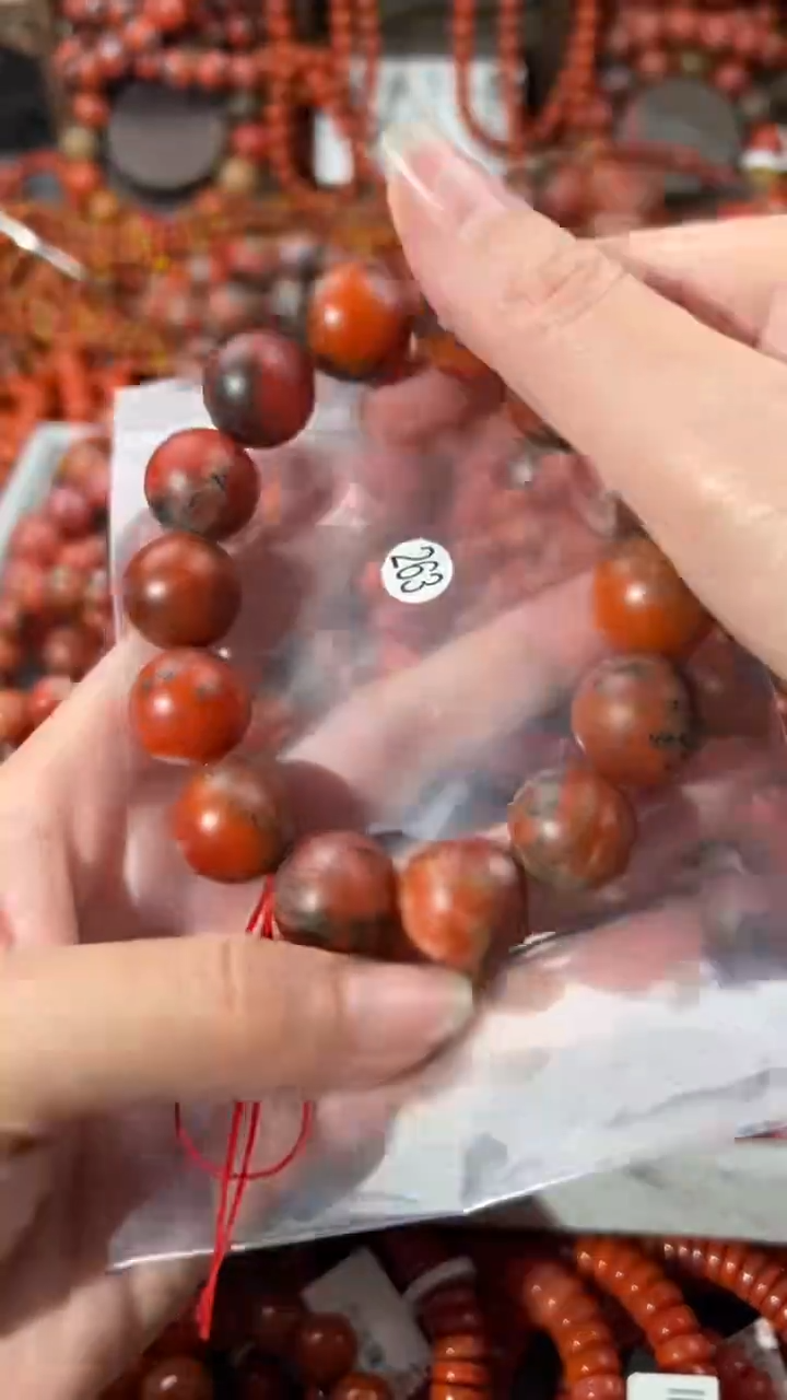 南红玛瑙未镶嵌手串16+