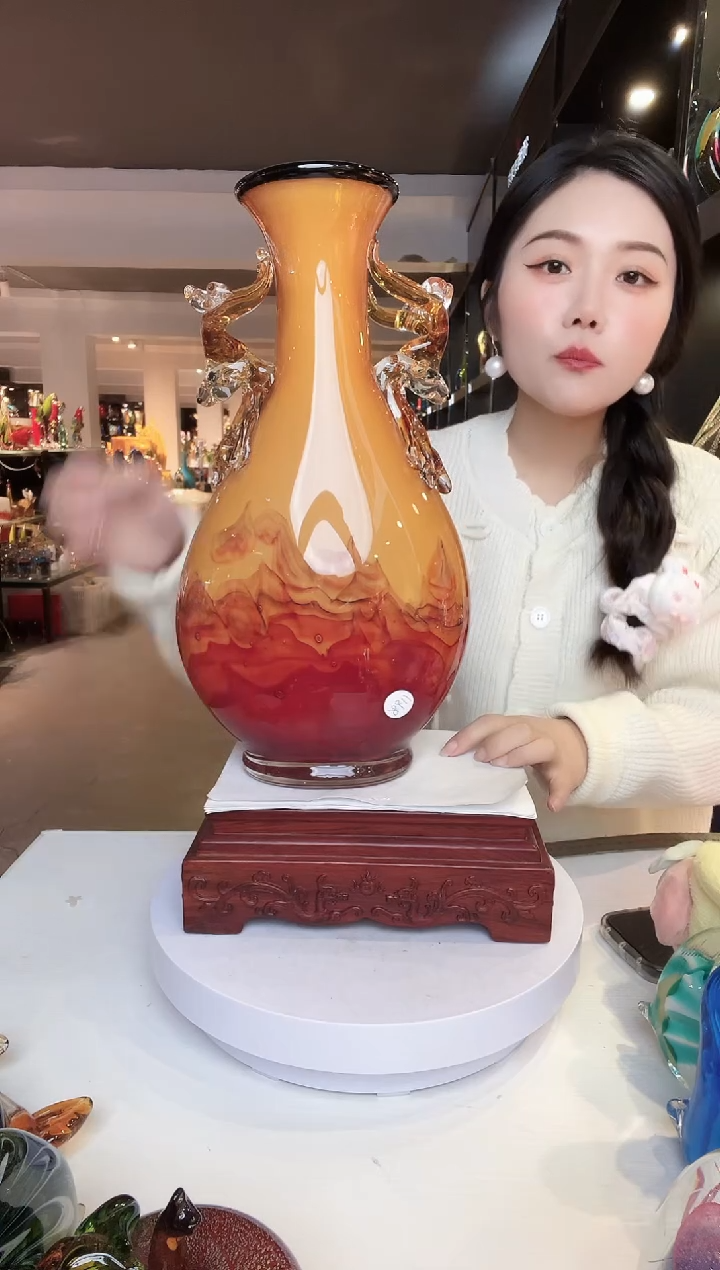 【闪购商品】茶盏琉璃摆件家居摆件