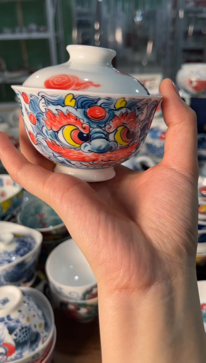 瓷片陶昨明盖碗（福利价格）