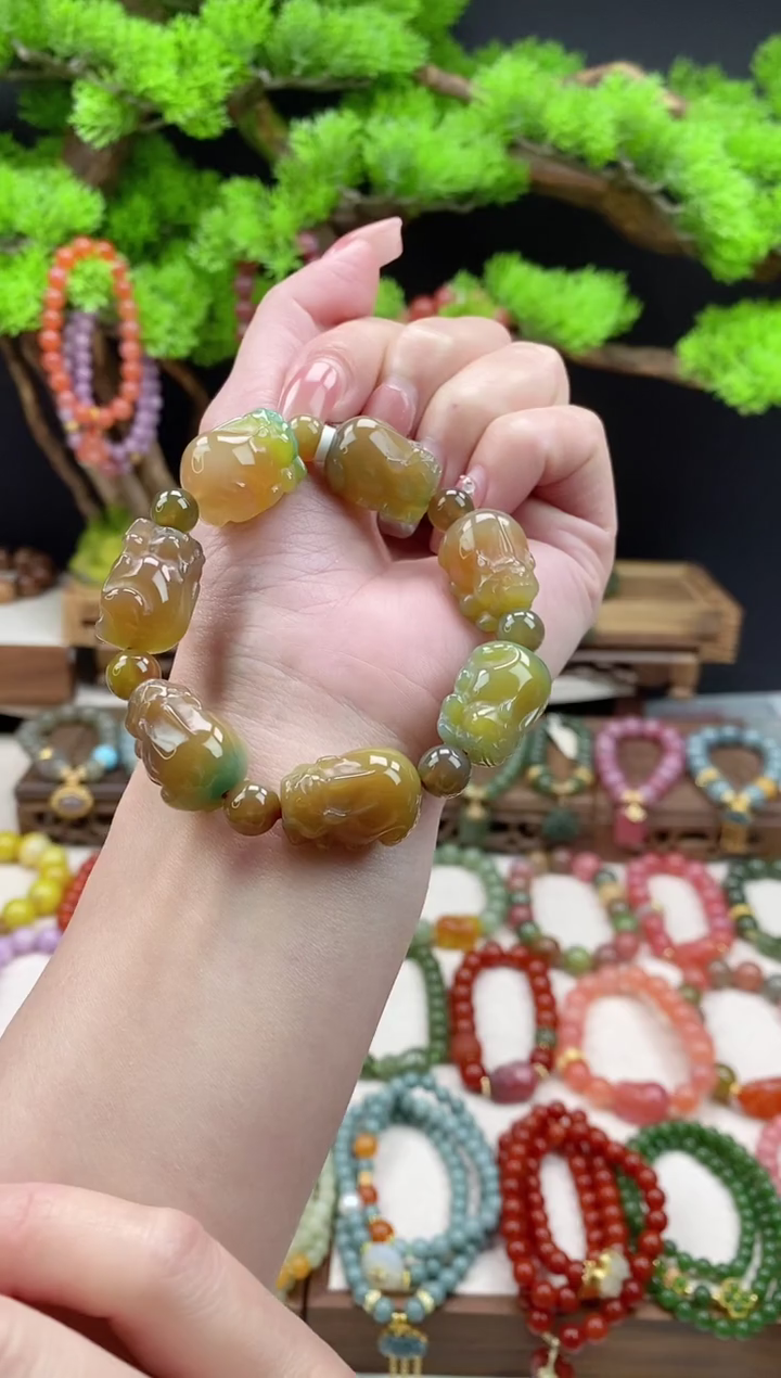 【闪购商品】玛瑙手饰未镶嵌单圈