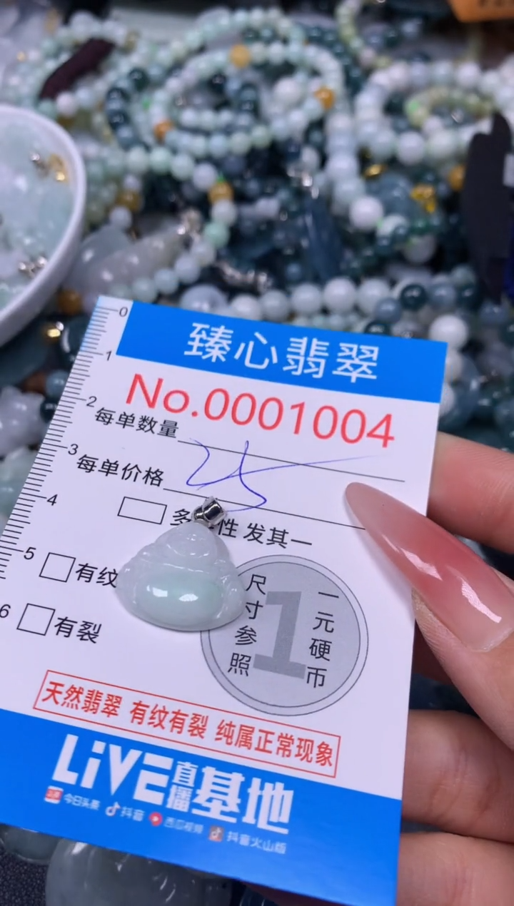 【闪购商品】翡翠颈饰未镶嵌含绳0001004