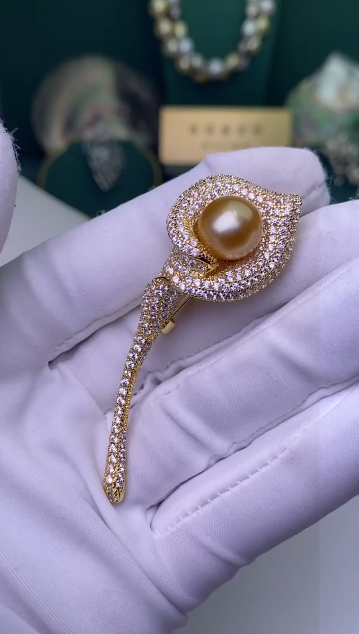 【闪购商品】海水珍珠胸饰未镶嵌1