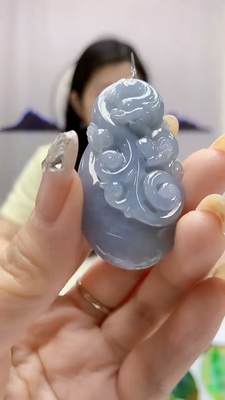 定制翡翠未镶嵌0405DD-毛货挂件76