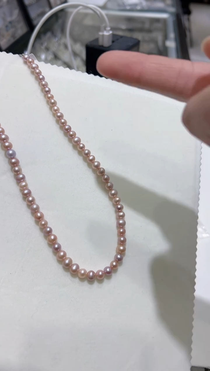 【闪购商品】淡水珍珠项链未镶嵌sp2 糖果多样性发一