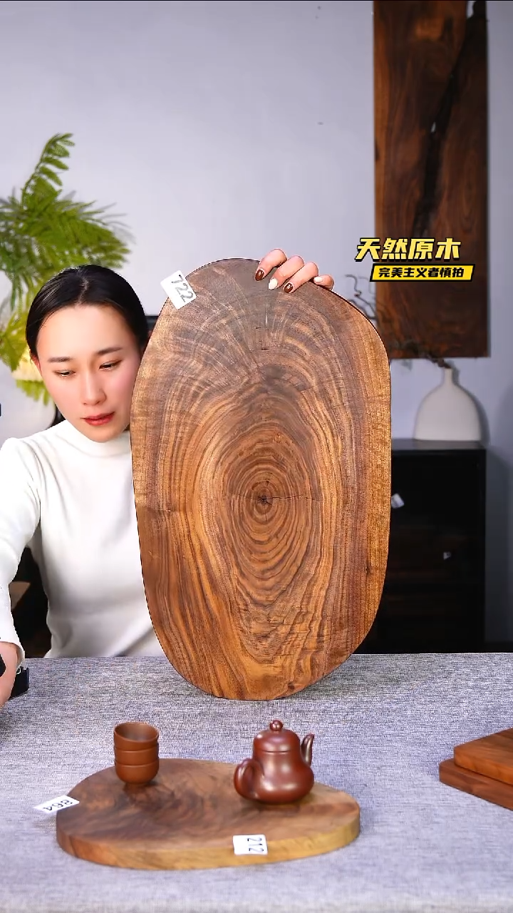 木北美黑胡桃原木.干裂疤结不属于商品质量问题完美主义者慎拍
