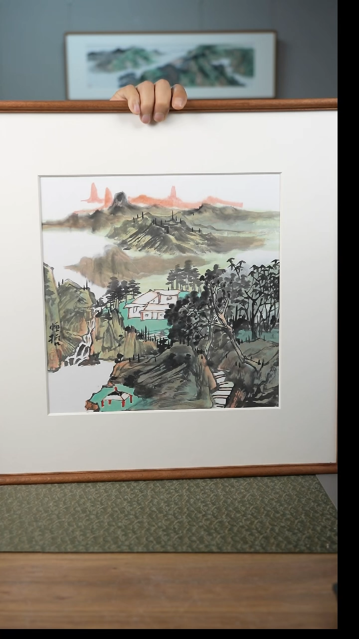 书法协会会员老师带框作品-