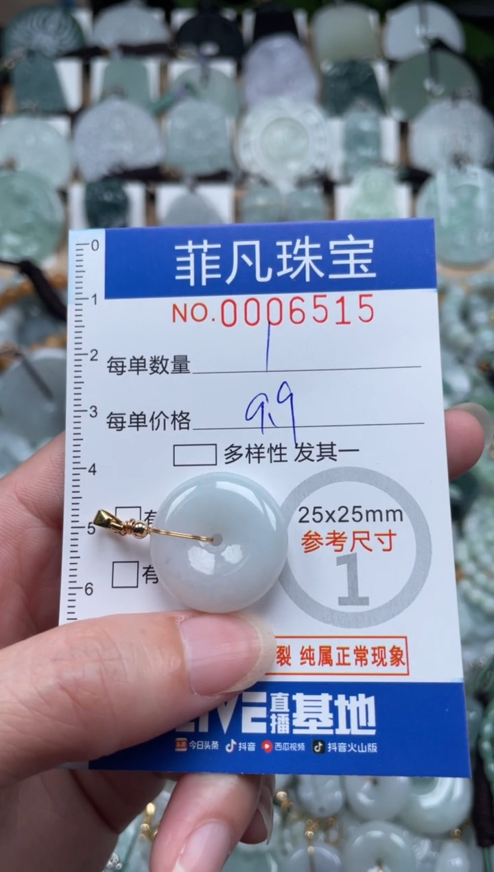 翡翠未镶嵌颈饰00..6515