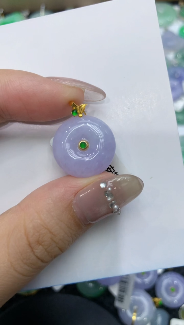 【闪购商品】翡翠颈饰18K金镶嵌 222222222