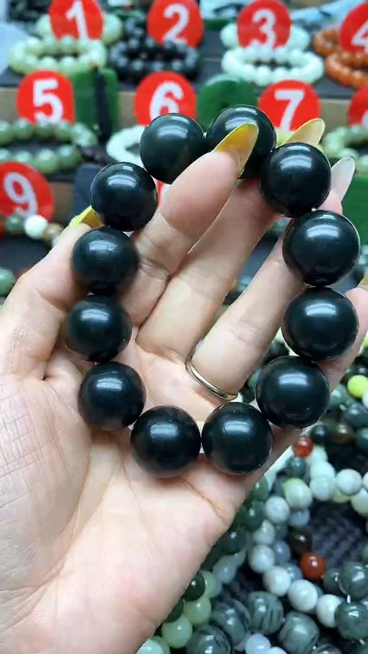 手链未镶嵌和田玉20黑青