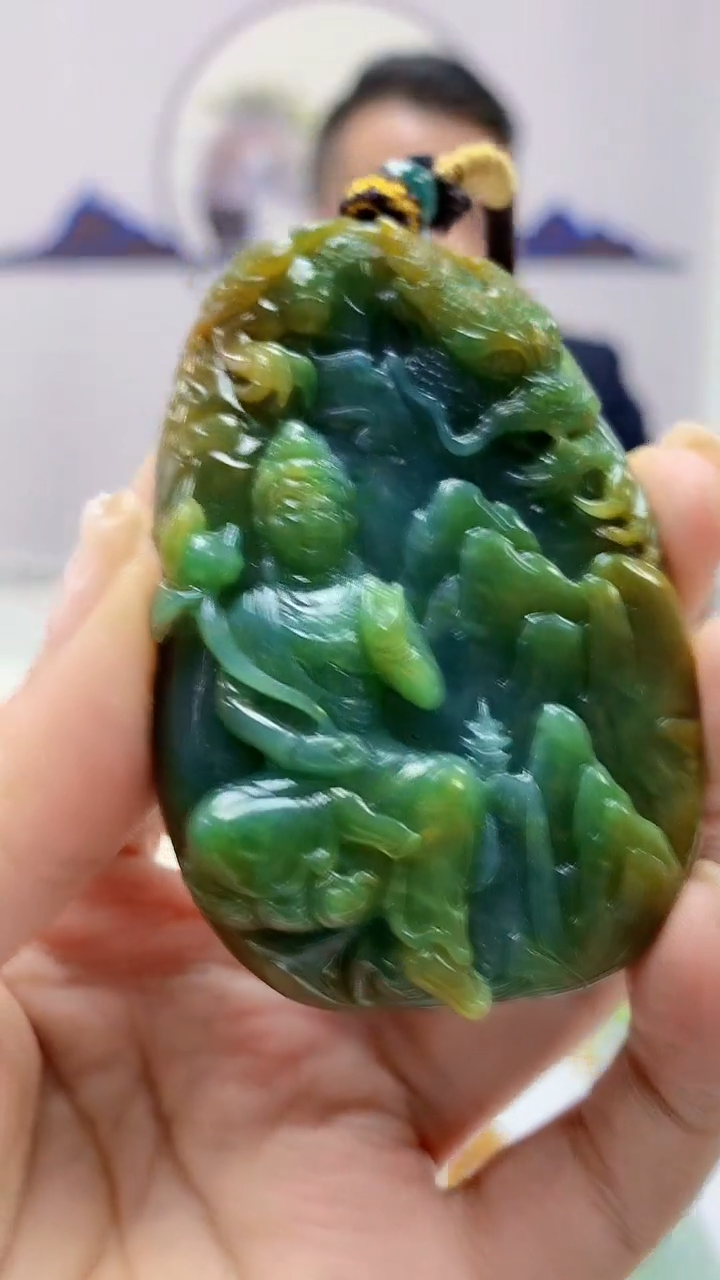 【闪购商品】定制翡翠未镶嵌4969ms-毛货44观音