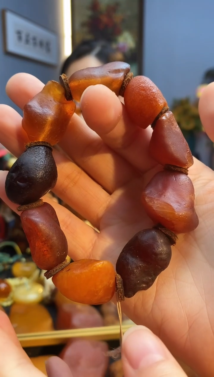 手链琥珀未镶嵌手串