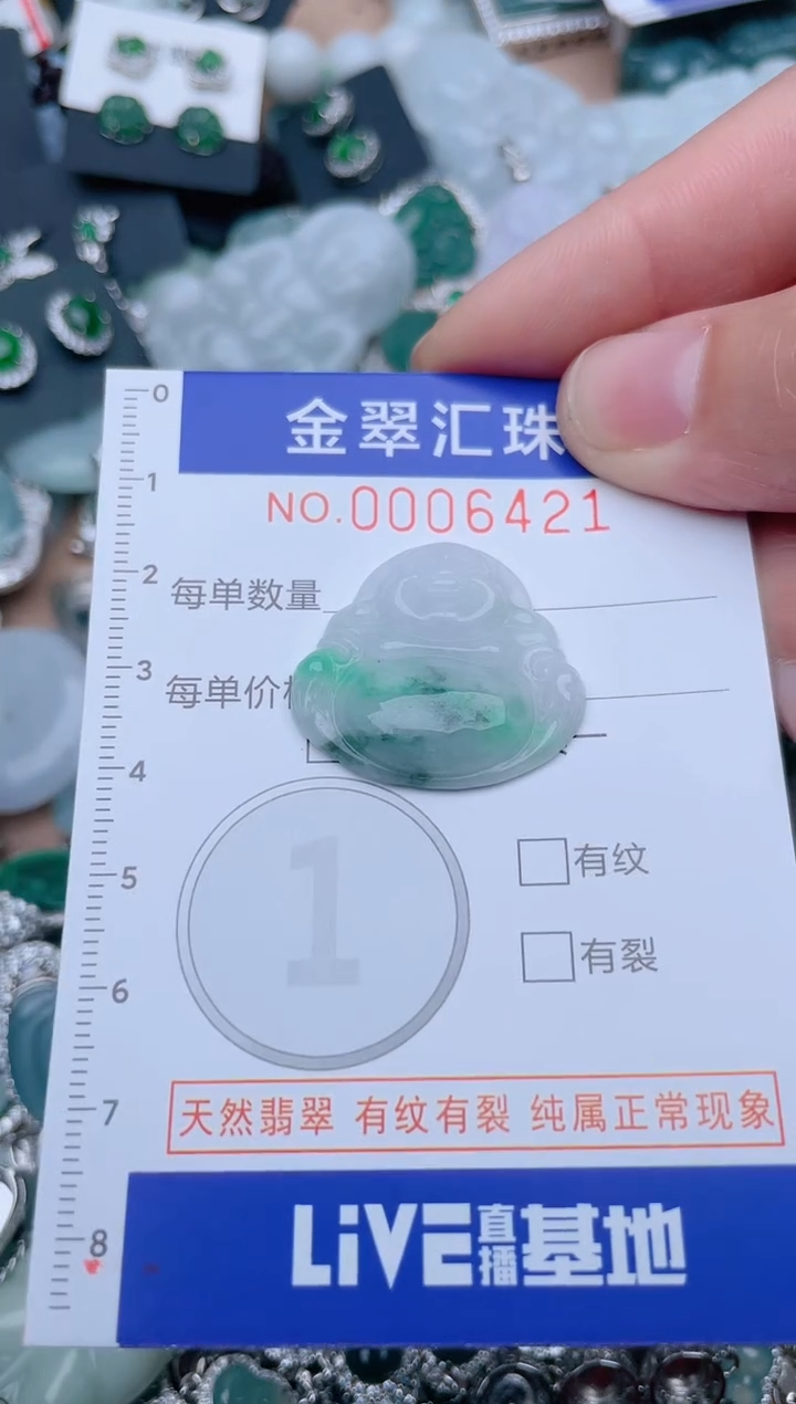 翡翠未镶嵌颈饰6421....