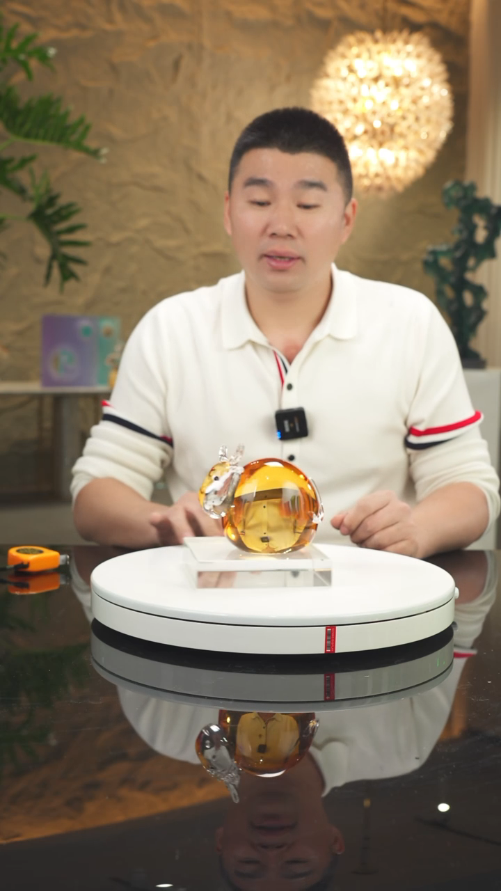 【闪购商品】瓷片福利琥珀牛摆件小号