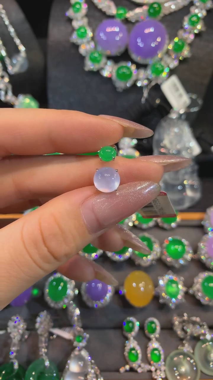 【闪购商品】翡翠戒指18K金镶嵌戒指