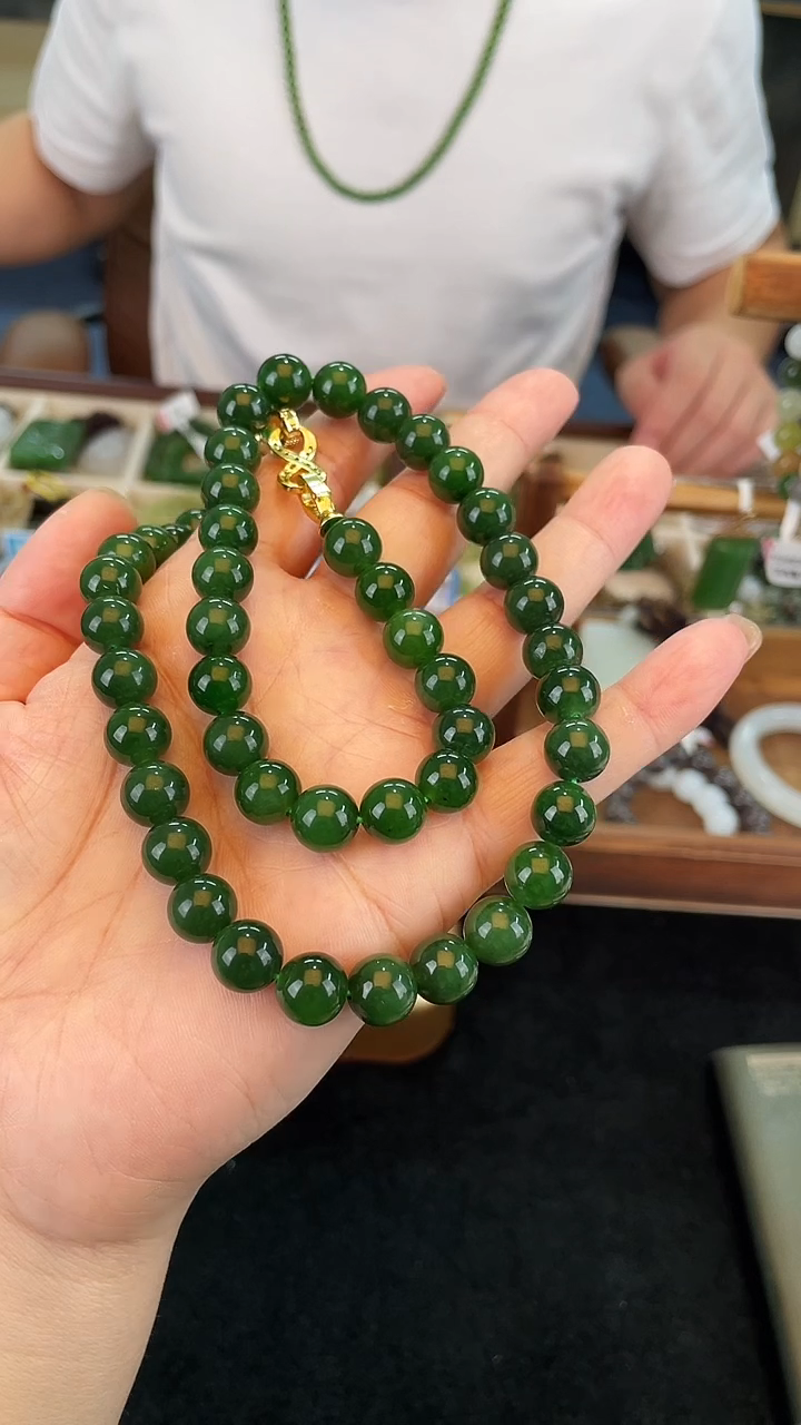 颈饰未镶嵌和田玉卡10妈妈链