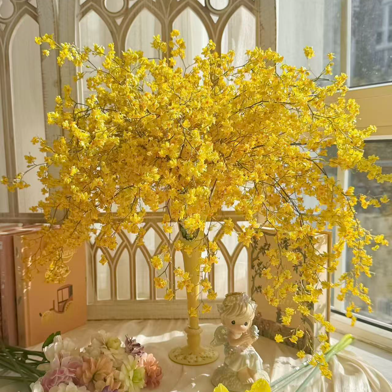 年宵花梦香兰《黄色》25支花剑或以上室内高端盆栽花多年生花期长