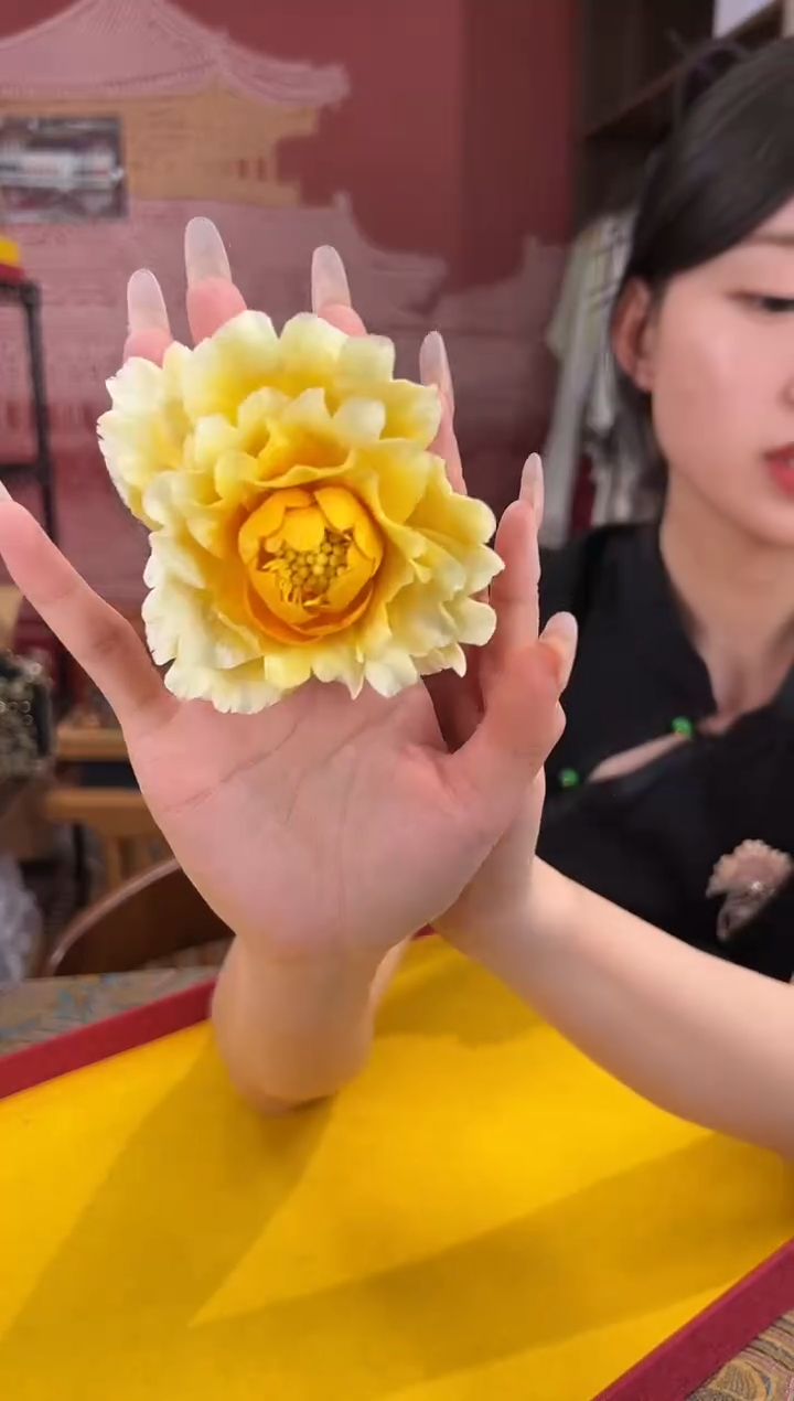 刺绣 非遗绒花（发饰）