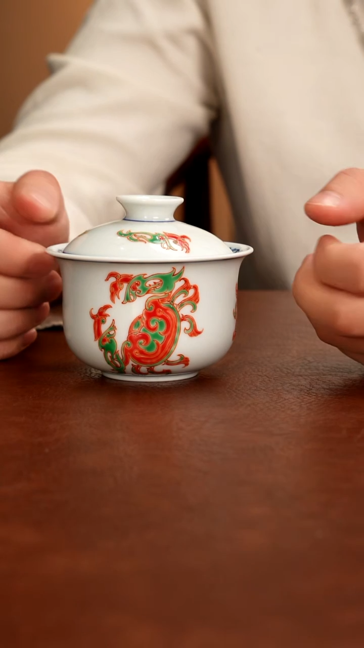 摆件陶景德镇瓷器，青花瓷手绘茶具~