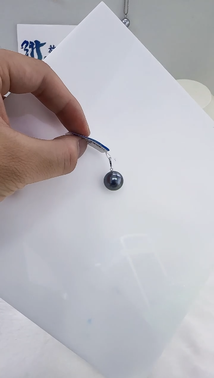 18K金镶嵌海水珍珠DA大溪地珍珠吊坠13-14 y338